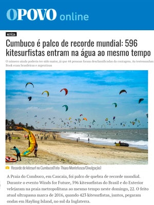 Notícia Kitesurf Cumbuco Ceará